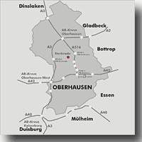 Anfahrtskizze Oberhausen
